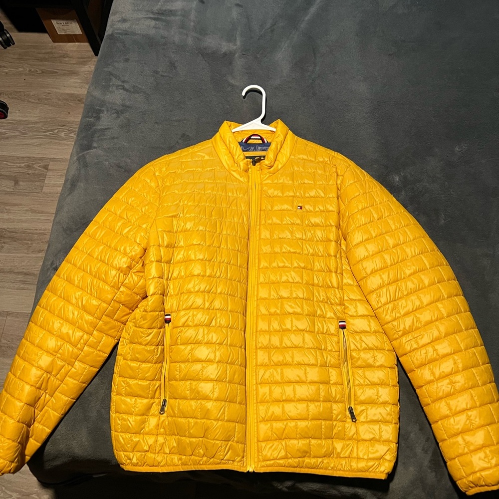 Tommy Hilfiger Bright Yellow Puffer Jacket